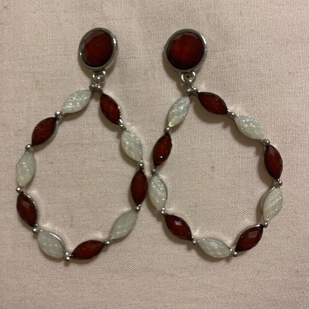Maroon earrings